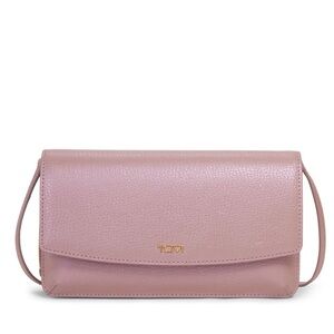 Tumi Belden Wallet Crossbody in Pearl Pink